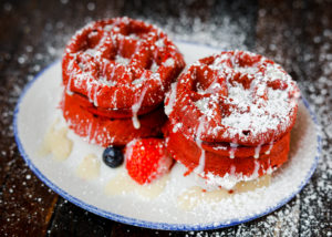 Taste Bar + Kitchen Red Velvet Waffle (Photo by Jeremiah Jones)