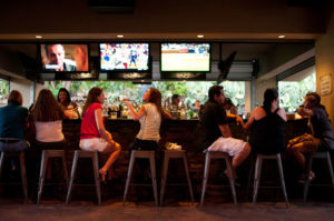 The Dogwood bar seating in Austin