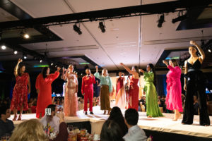Toast at the end of the fashion show photo by Daniel Ortiz