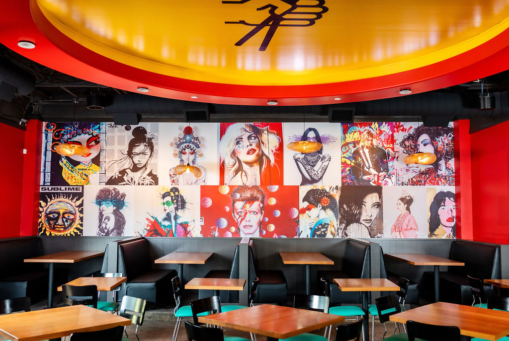 Wok Star’s rock star wall mural (Photo by Monika Normand)