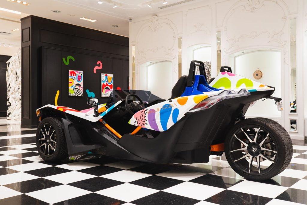 GreenStreet is an art filled Houston land. You'll often find striking pieces where you least expect.