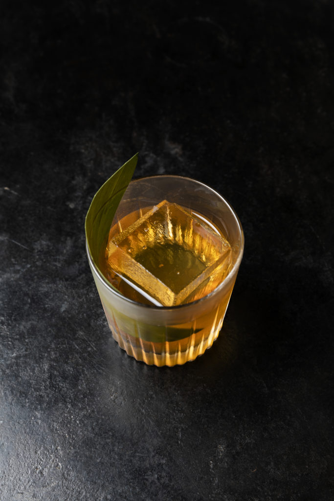 Georgia James Tavern's Hall Pass cocktail: bourbon, banana, and bitters blend (Photo by Julie Soefer)