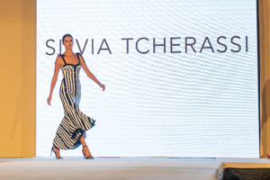 model in gown on runway photo by Jacob Power