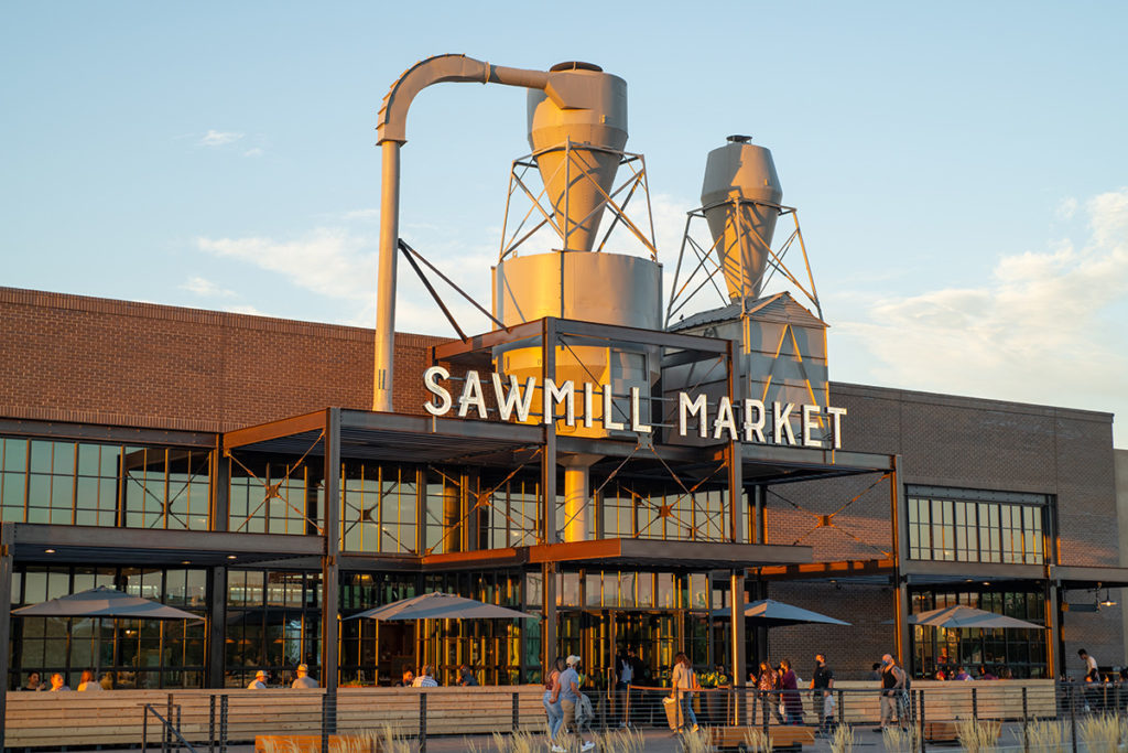 Sawmill Market is a new food hall with local merchants and vendors in Albuquerque. (Photo by Douglas Merriam)