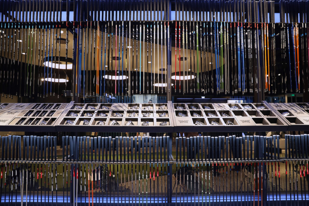 PXG's custom-fitting room. (Photo by Rick Kern/Getty Images for PXG)