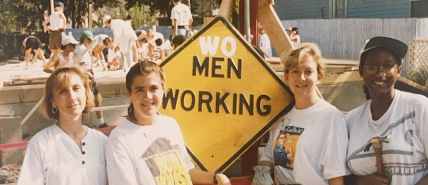 150 Junior League of Dallas volunteers build a home for Dallas Habitat for Humanity (1994)
