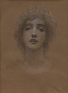 Dallas Museum of Art september  382 Adolf Hiremy-Hirschl, Head of a Young Woman, 1890s