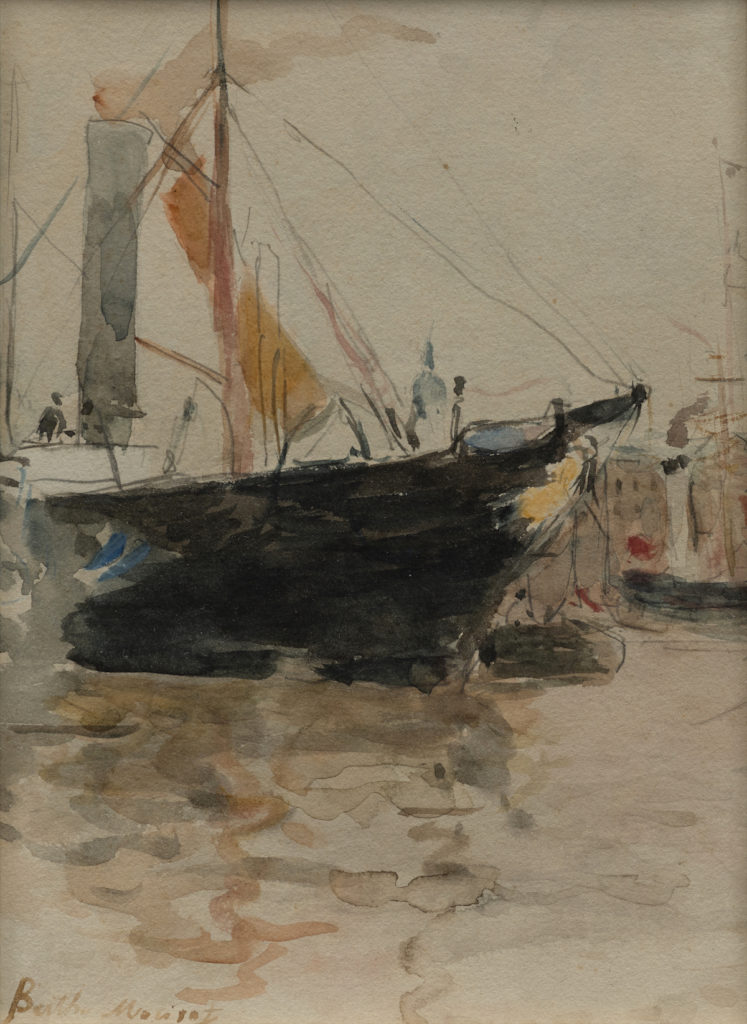 Berthe Morisot's "Harbor Scene," (Isle of Wight), 1880