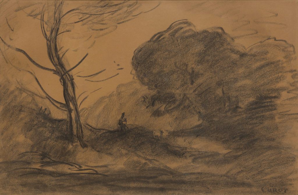 Jean–Baptiste–Camille Corot's "Paysage," not dated