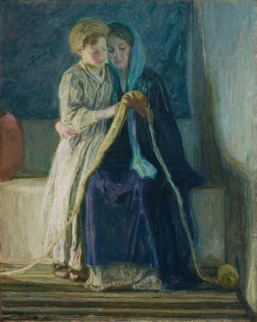 Henry Ossawa Tanner's  "Christ and His Mother Studying the Scriptures," c. 1908