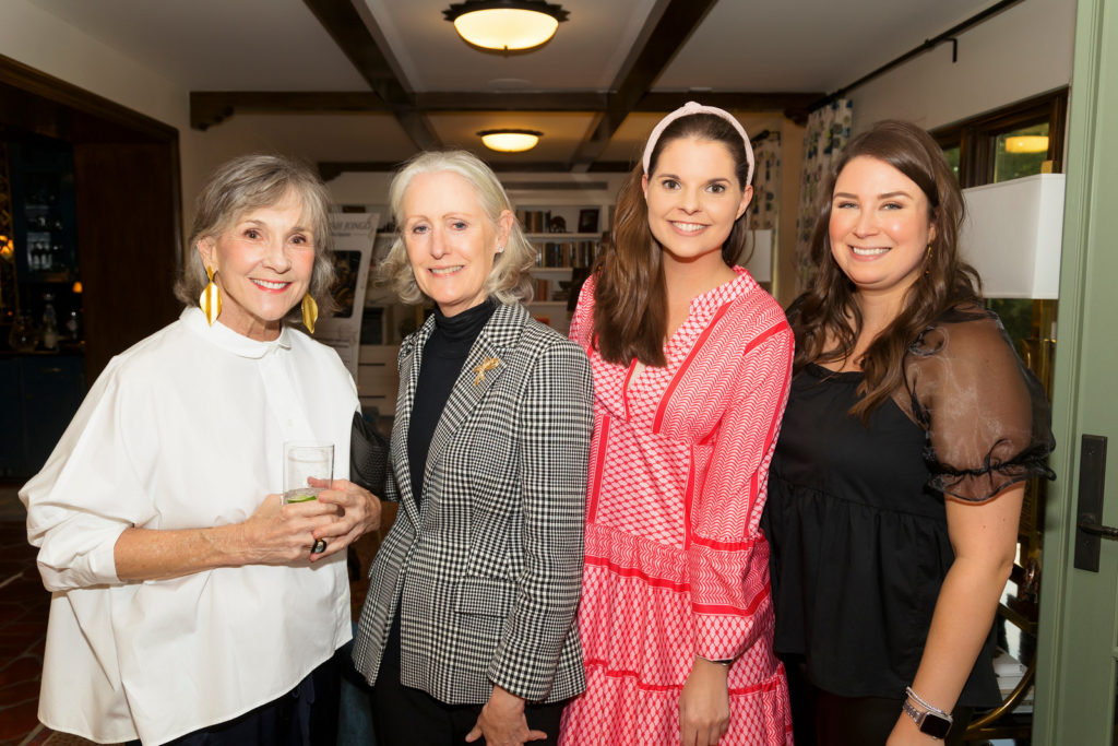 Becky Delaune, Susan Butt, Margaret Harper and Megan Smock at the 2021 Mah Jongg Play Day benefitting Tarrant Area Food Bank in Fort Worth, Texas.  (Photo by/Sharon Ellman)