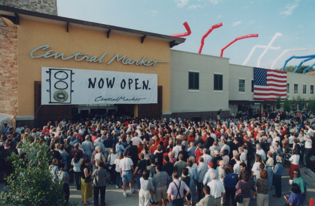 Fort Worth’s Central Market drew quite a crowd when it opened on October 10, 2001.