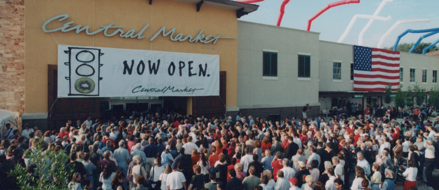 Fort Worth’s Central Market drew quite a crowd when it opened on October 10, 2001.
