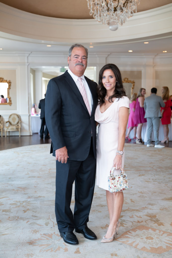 Houston Texans owner Cal McNair & Hannah McNair at the American Cancer Society inaugural 'Tickled Pink' luncheon, held at River Oaks Country Club. (Photo by Daniel Ortiz)