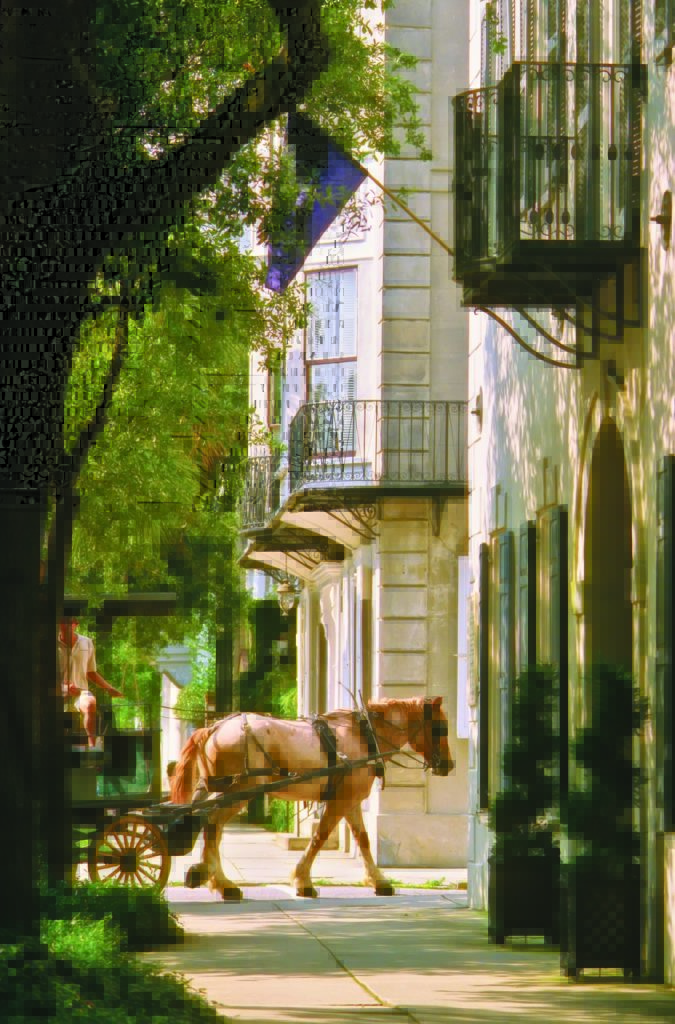 One way to explore downtown historic Charleston is on a horse-drawn carriage tour. (Photo Dough Hickok)
