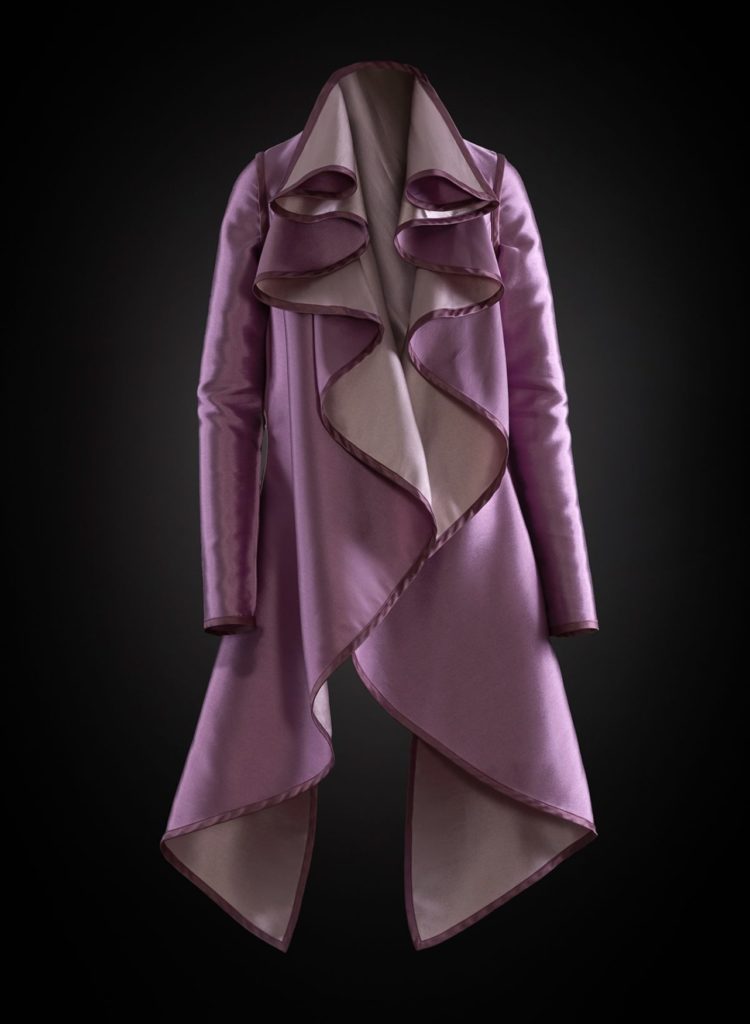 Rubin Singer mauve tiered coat. (Photo courtesy of Rubin Singer)