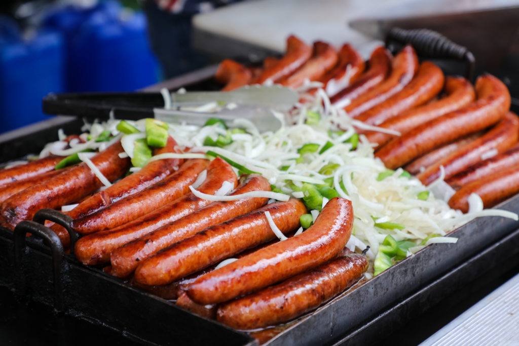 You can also expect brats and other German bites at Oktoberfest.