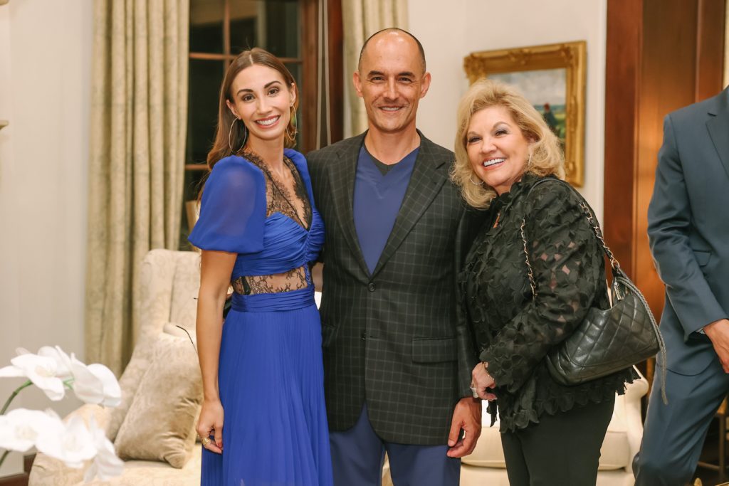 April & Dr. Jorge Salazar, Edna Meyer-Nelson at the Houston Children's Charity kickoff party at the home of Frances & Tony Buzbee. (Photo by Johnny Than, CatchLightGroup.com)