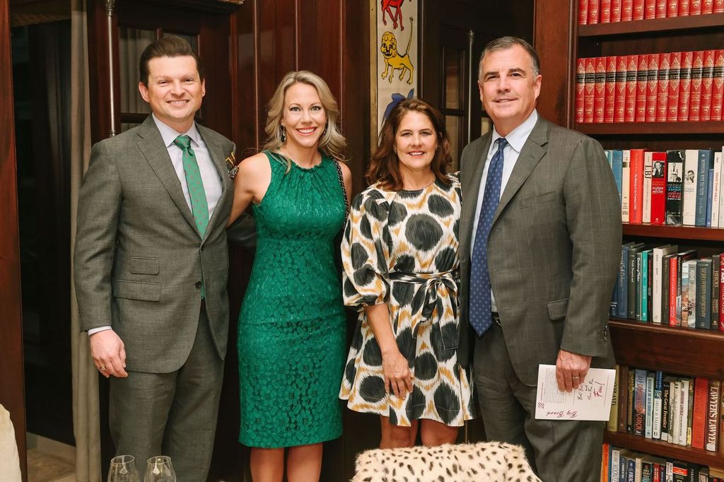 Rick & Shannon Walker, Ashley & Rob Ballat the Houston Children's Charity kickoff party at the home of Frances & Tony Buzbee. (Photo by Johnny Than, CatchLightGroup.com)