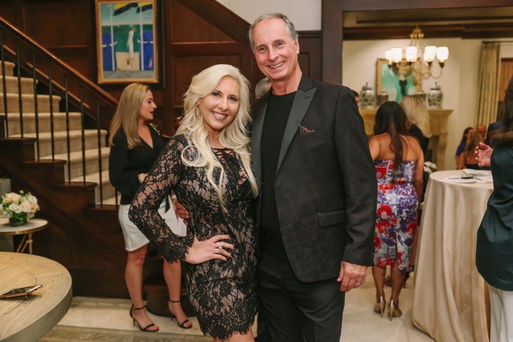 Tracy & Harry Faulkner at the Houston Children's Charity kickoff party at the home of Frances & Tony Buzbee. (Photo by Johnny Than, CatchLightGroup.com)