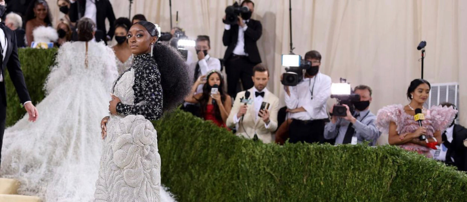 Simone Biles at the Met Gala