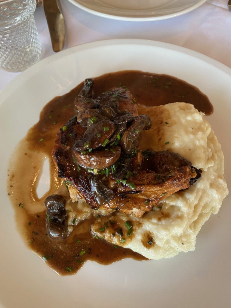 Chicken Marsala on the menu at Lulu's River Oaks