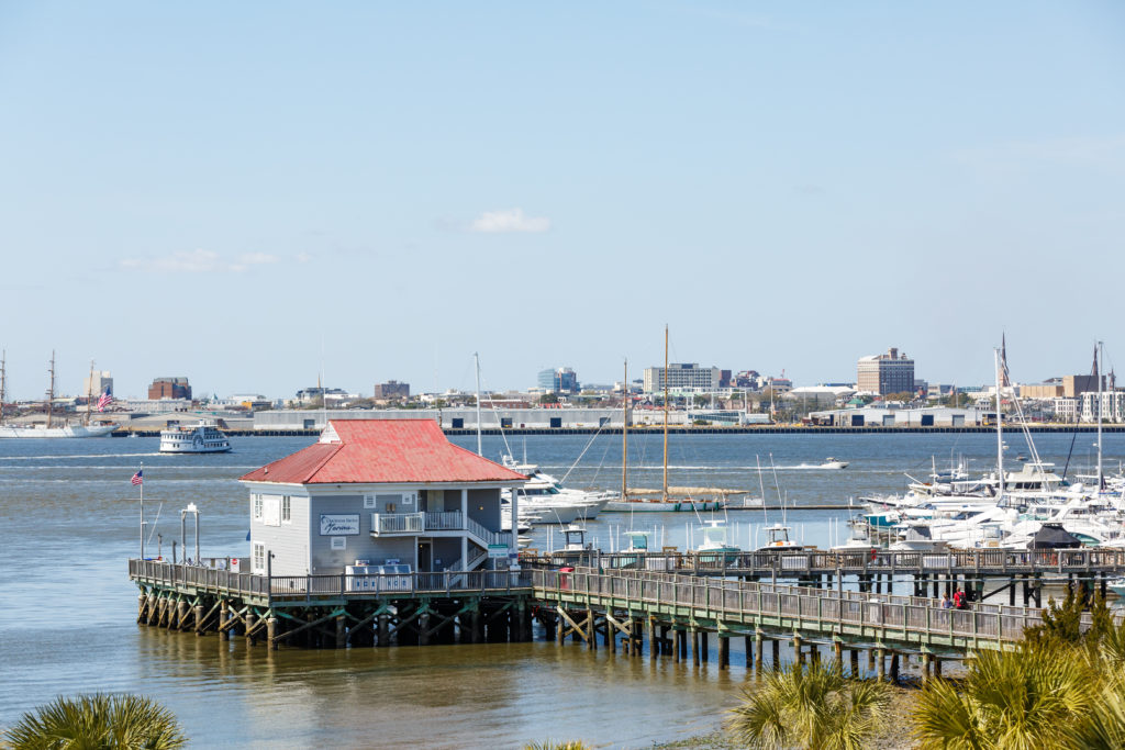 Catch the convenient water taxi here at the dock of The Beach Club. For $12 a day you can take as many rides to four destinations in the area.