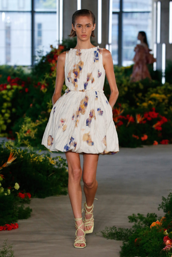 Jason Wu hand-dyed floral dress. (Photo courtesy of Jason Wu)