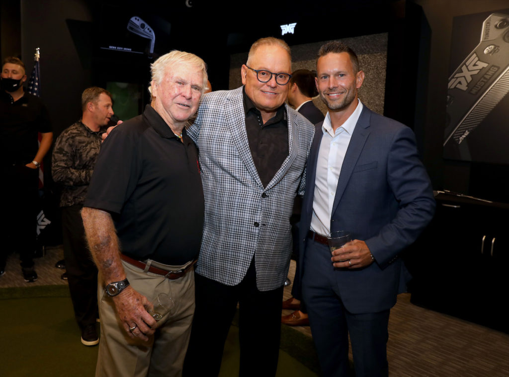 Jim Brown, Bob Parsons, and Sean Malecha (Photo by Rick Kern/Getty Images for PXG)