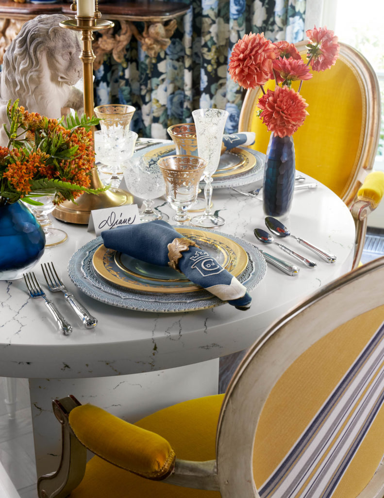 A maximalist dining room by Corey Damen Jenkins & Associates (Photo by Stephen Karlisch)
