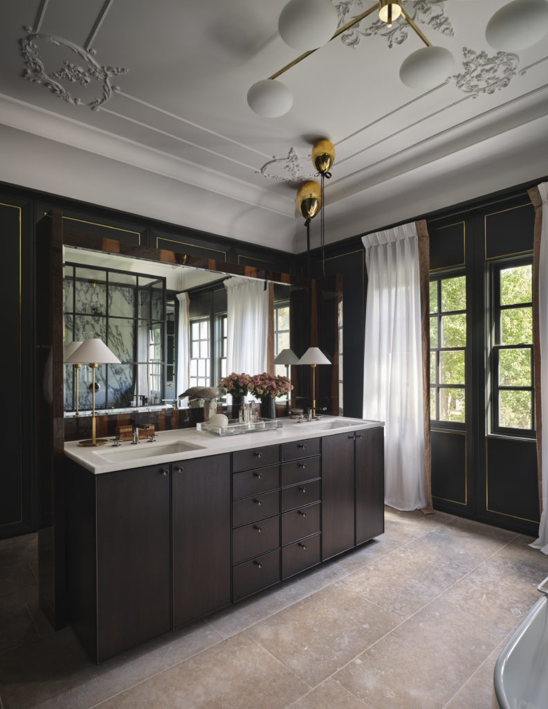 A soothing master bathroom by Brant McFarlain. (Photo by Stephen Karlisch)