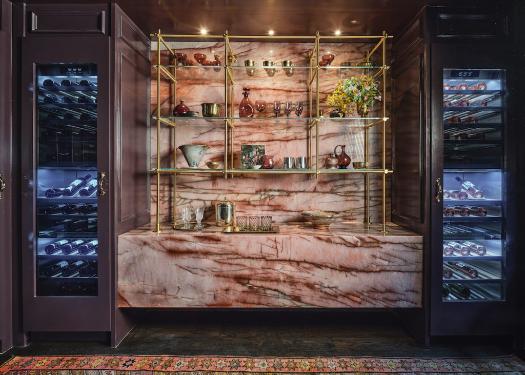 A feminine lounge by Liz MacPhail Interiors. (Photo by Stephen Karlisch)