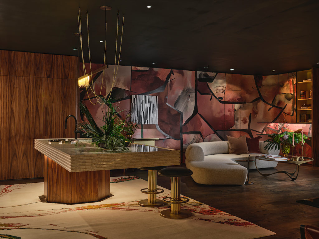 A subterranean living area by Yates Desygn (Photo by Stephen Karlisch)