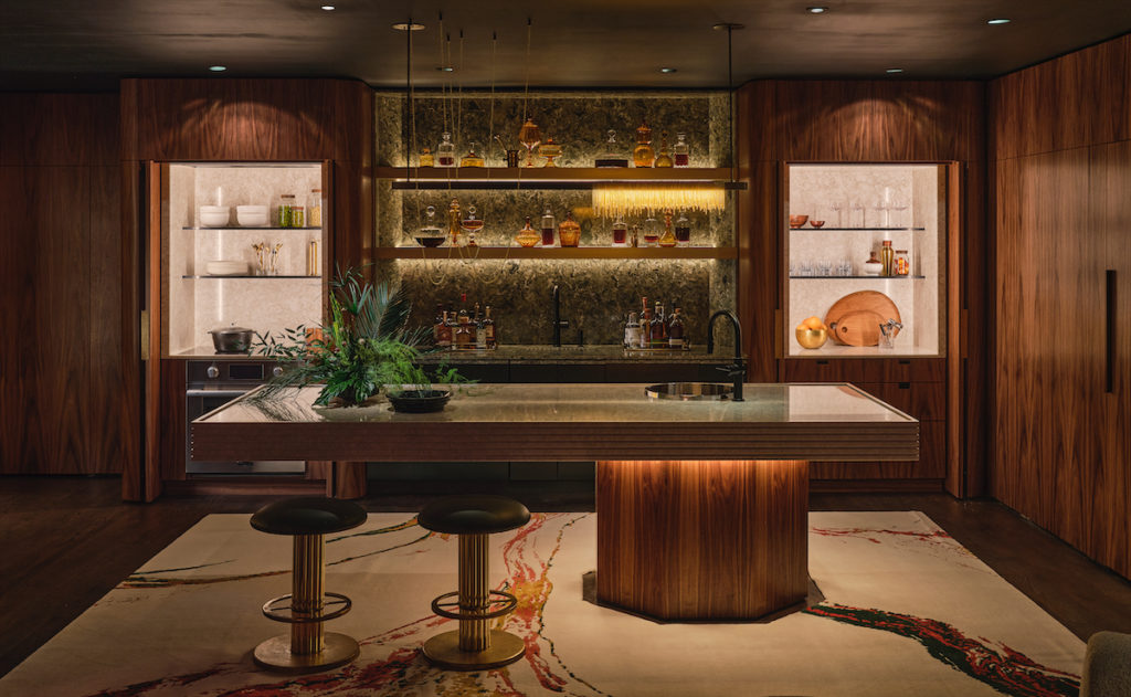 A subterranean living area by Yates Desygn (Photo by Stephen Karlisch)