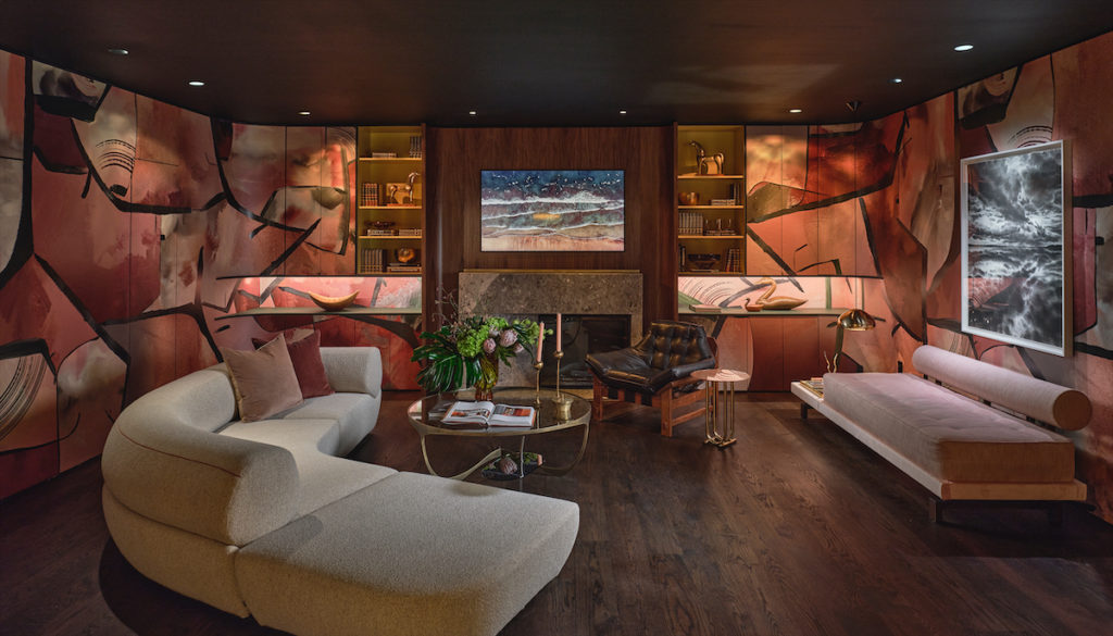 A subterranean living area by Yates Desygn (Photo by Stephen Karlisch)