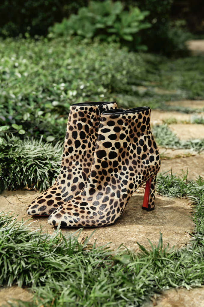 Infusing animal print into a timeless beauty is a surprise and delight Christian Louboutin dazzles with this fall. (courtesy Highland Park Village)