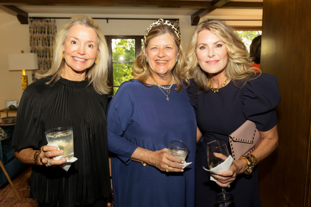 Margaret Farrell, Kristi Newton, and Robyn Kelly at the 2021 Mah Jongg Play Day benefitting Tarrant Area Food Bank in Fort Worth, Texas. (Photo by/Sharon Ellman)