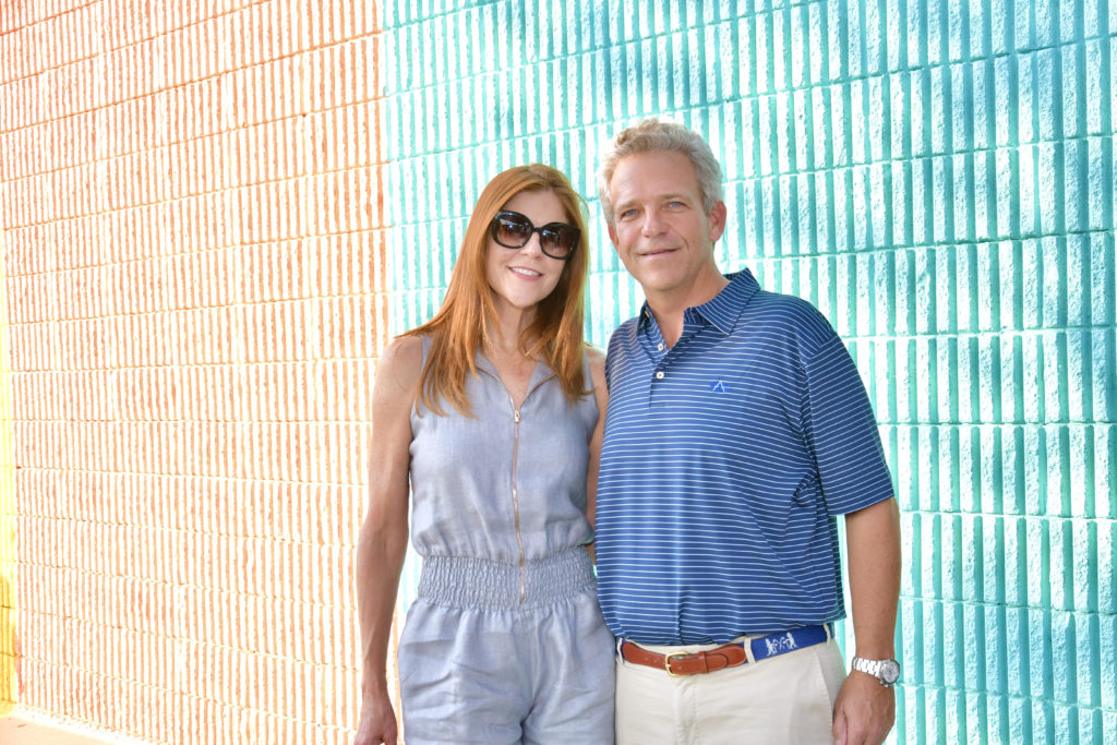 Mary & Tom Lile, president of Gulf Coast Commercial Group, which reinvigorated the strip center now known as The Common. (Photo by Alex Montoya)