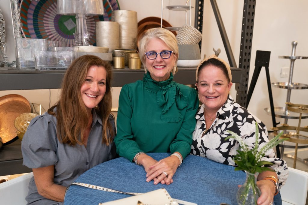 Michelle King, Elizabeth Swift Copeland, Laurie Allen at The Fab Fête soufflé tasting at Swift + Company (Photo by Daniel Ortiz)