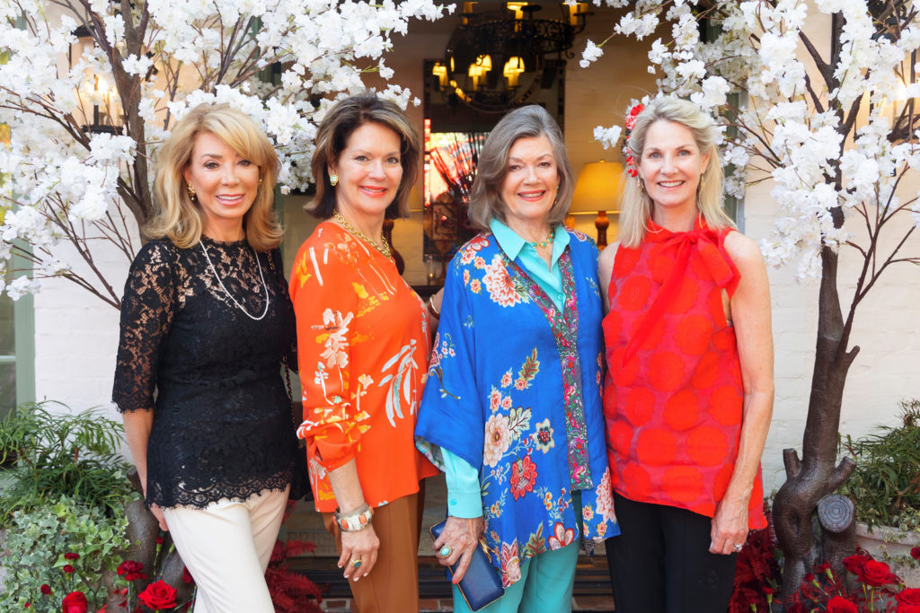 Olivia Kearney, Debbie Reynolds, Lou Martin and Kim Darden at the  2021 Mah Jongg Play Day benefitting Tarrant Area Food Bank in Fort Worth, Texas. (Photo by/Sharon Ellman)