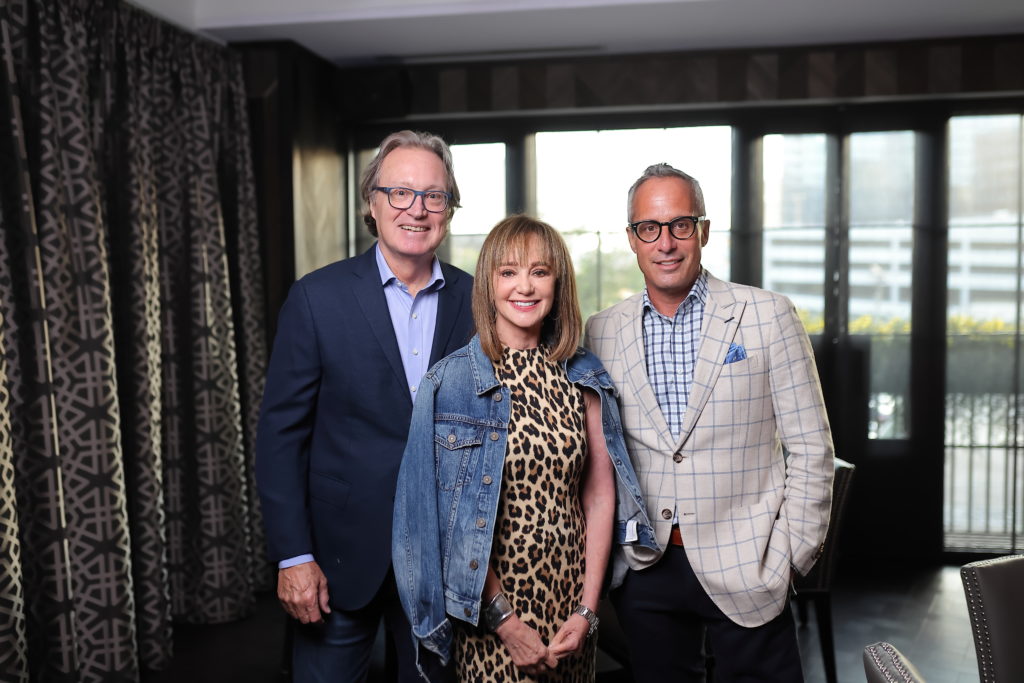 Ron Franklin & Janet Gurwitch, Mark Sullivan at the Steak 48 Launch the Season dinner (Photo by Quy Tran)