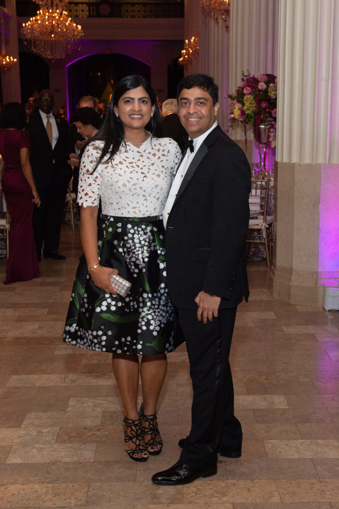 Drs. Ishwaria & Vivek Subbiah at the Houston Symphony Opening Night Concert & Dinner at The Corinthian. (Photo by Wilson Parish)