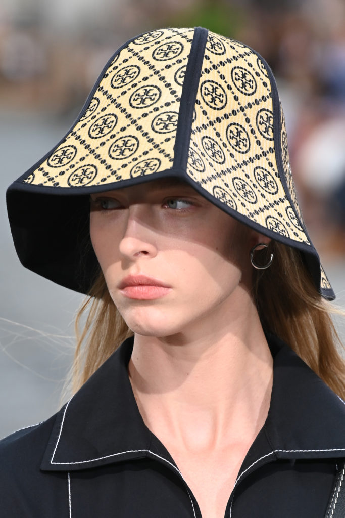 Tory Burch bucket hat. (Photo by Slaven Vlasic/Getty Images for Tory Burch)