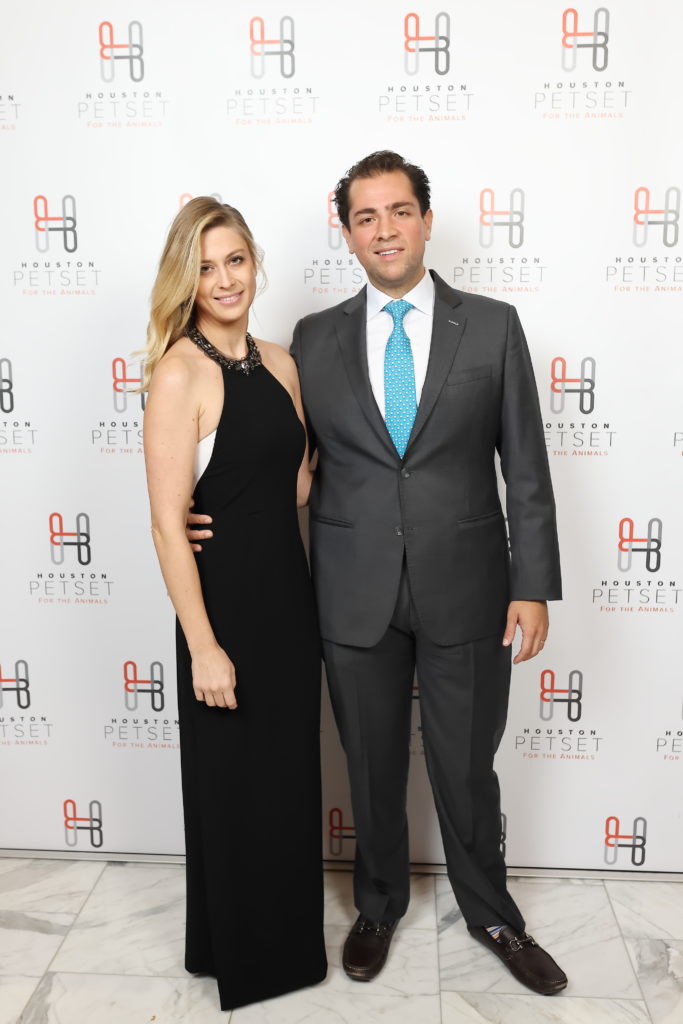 Tatiana & Guillermo Sierra at the PetSet Fierce & Fabulous Soirée at the Post Oak Hotel.  (Photo by Quy Tran)