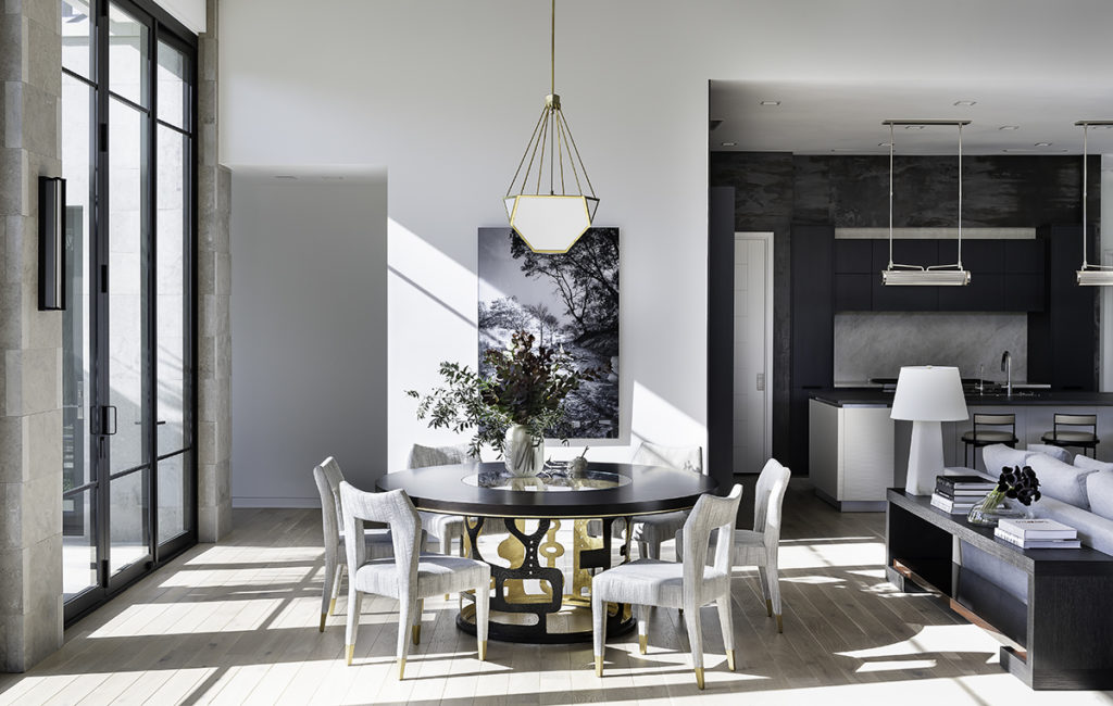 An inviting dining space takes advantage of natural light and is perfectly situated near the chef's kitchen.   (Photo by Manny Rodriguez)