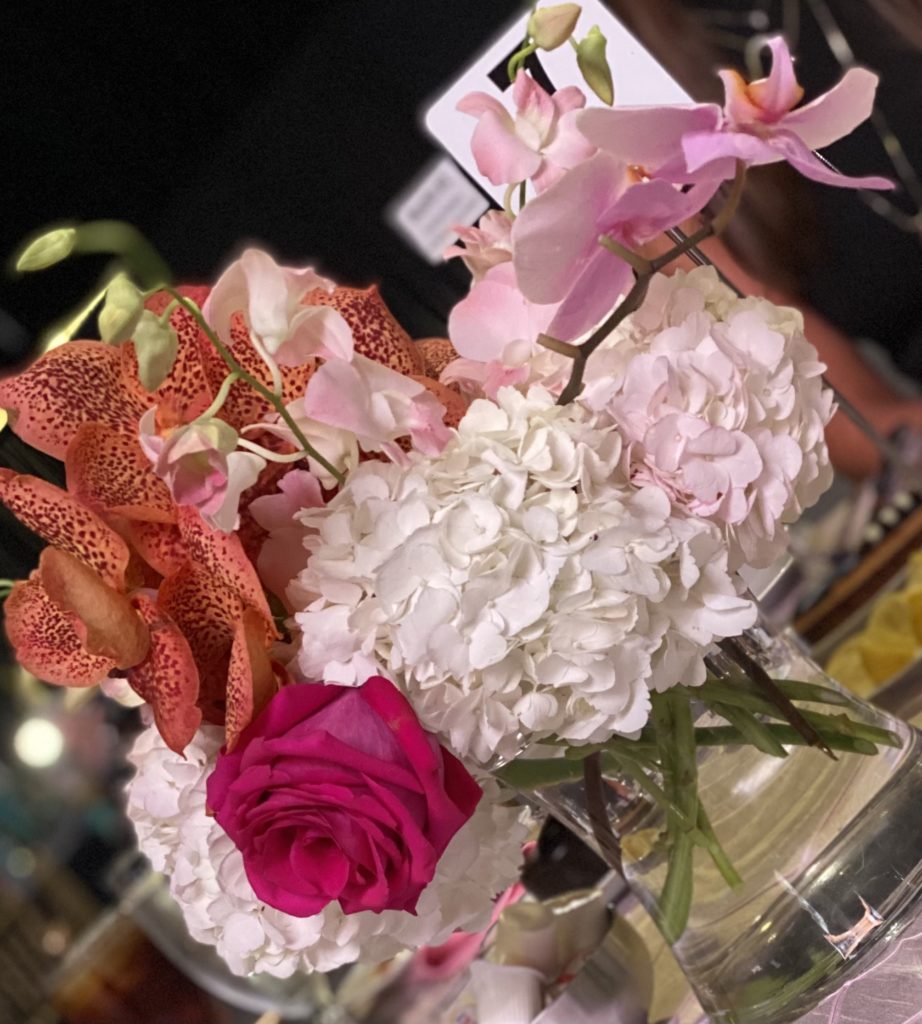 Beautiful floral on each table, curated by Bill Bostelman's Flowers on the Square at the 45th National Cowgirl Museum and Hall of Fame Induction Luncheon in Fort Worth, Texas