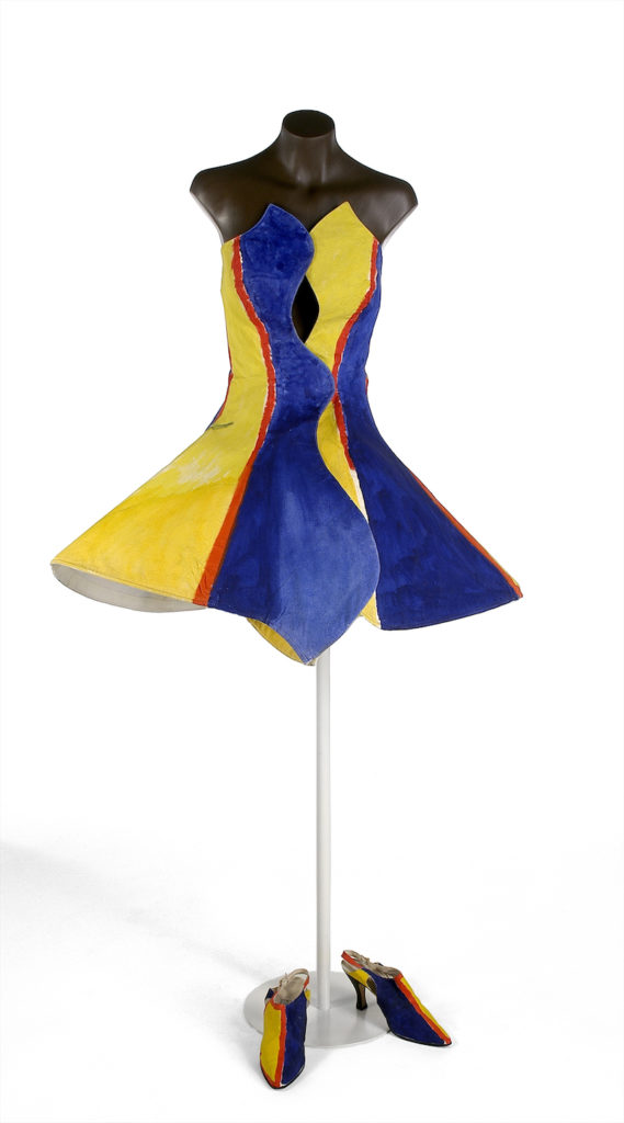 Manuel Piña (Spanish, 1944–1994) [designer], Alex Serna [painter]; Vestido (Dress), 1991.