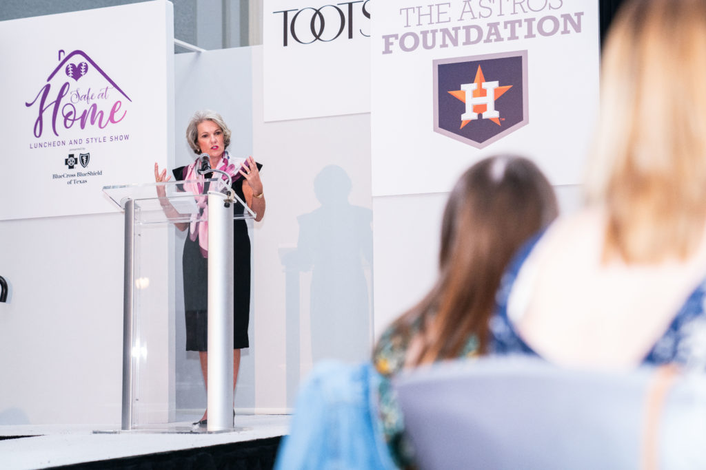 Astros Foundation executive director Twila Carter spoke from the heart about a cause that is beyond important to her.