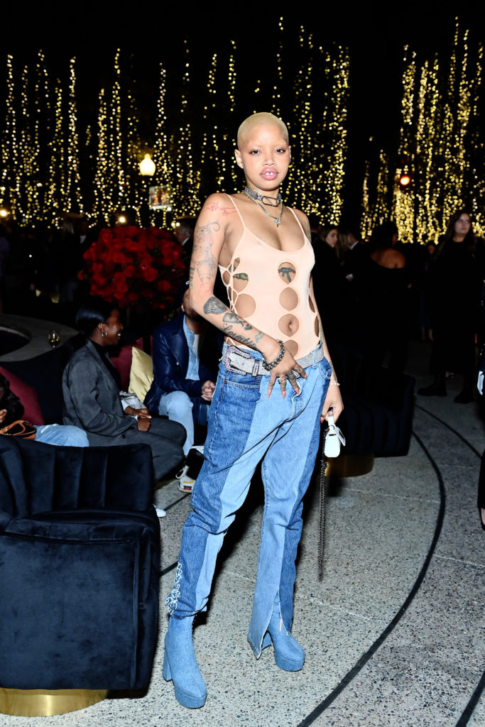 Fashion model and actress Slick Woods attends the Neiman Marcus Holiday Debut & Fantasy Gifts Launch Event in Los Angeles. (Photo by Stefanie Keenan/Getty Images for Neiman Marcus)