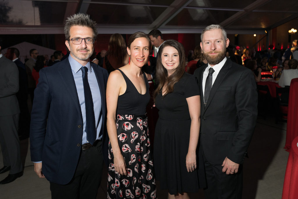 Filo Castore, Catherine Callaway, Nick & Veronika Jackson at the Gerald D. Hines College of Architecture and Design 75th anniversary gala (Photo by Daniel Ortiz)
